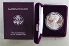1990-S SILVER EAGLE DOLLAR PROOF COIN WITH ORIGINAL US MINT PACKAGING & COA