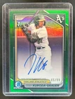 2024 Bowman Draft Josh Kuroda-Grauer Chrome Auto Green Refractor 1st #65/99