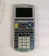 Texas Instruments TI-83 Plus Silver Edition Clear Graphing with Cover TESTED!