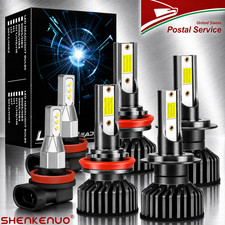 For Mazda 6 2009-2010 6000k Led Headlight High Low Beam Fog Light Bulb 14000lm