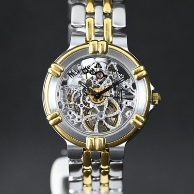 MAURICE LACROIX CALYPSO SKELETON 14418 AUTOMATIC WATCH 35 MM (V.GOOD & ORIGINAL)