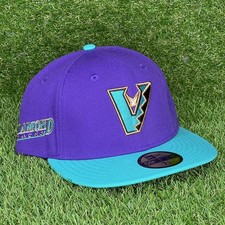 TOPPERZ EXCLUSIVE ARIZONA DIAMONDBACKS D V BACKS UPSIDE DOWN LOGO 2 TONE FITTED