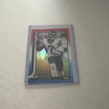 2025 Topps Chrome Justin Fields Red, White, Blue Refractor #237 Jets