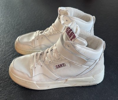 GANT Sneaker Unisex Weiß Beige Leder EU 39 