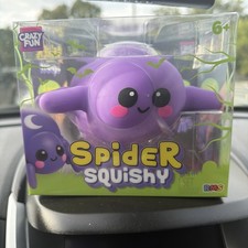 Crazy Fun RMS Spider Squishy Squish Stretch Squeeze Toy Purple - VHTF