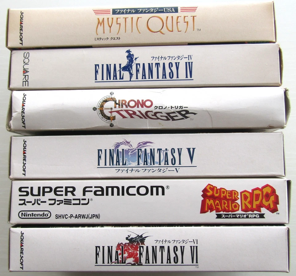 SFC Final Fantasy IV V VI Chrono Trigger Mario Super Famicom set of 6 Japan - Image 4 of 4