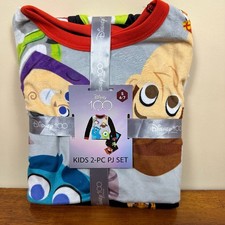 Disney 100 Boys Perfect Pixar Peeking, 2-Piece Sleep Set
