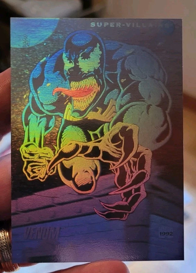 Spiderman Venom Hologram In Spider-Man Trading Card Singles for