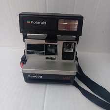 Vintage Polaroid Sun 600 LMS Instant Film Camera   1980s Retro Clean