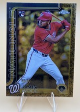 2025 TOPPS CHROME GILDED | #141 James Wood Base Gold RC /99