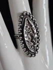 New ListingVintage Modernist Abstract Mexico Sterling Silver Ring Openwork Size 8 4.2g