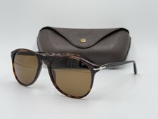 PERSOL PO9649S 24/57 Aviator style Havana/Brown POLARIZED AUTHENTIC ITALY