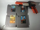 NES Shooter Lot with Zapper, Duck Hunt, Hogan's Alley, Operation Wolf, Gumshoe
