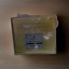 Clara Clark Deluxe Premier 1800 Collection Twin Sheet Set Mellow Yellow Reg.-XL