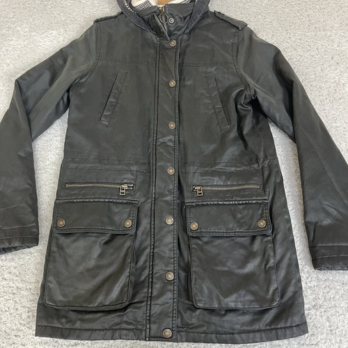 Abrigo Fat Face Cheshire Longline para mujer Reino Unido 10 cremallera completa impermeable chaqueta con capucha - Imagen 7 de 21