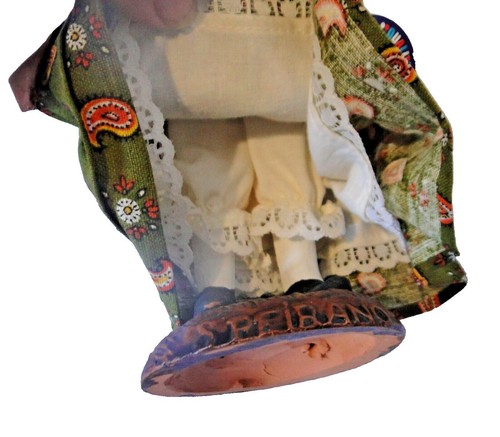 Doll Handmade Santon ancien Provence habillé Femme vendeuse fruits PEIRANO 26 cm - Picture 6 of 7