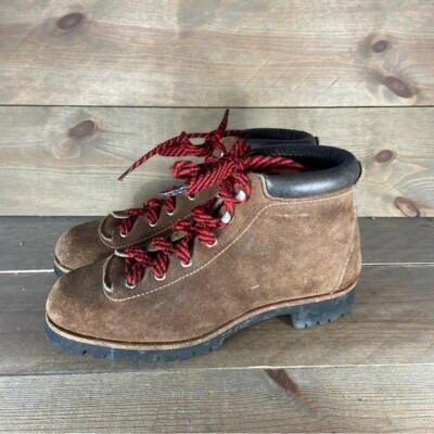 Vasque Womens size 7 shoes brown suede vintage mountaineering boots
