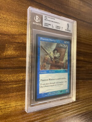 MTG✨PHANTOM WARRIOR FOIL✨7th Edition BGS 9 MINT UNCOMMON
