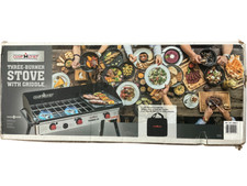 Camp Chef 3 Burner Stove & Griddle Grill Steam Deep Fry with Carrybag TS90G19