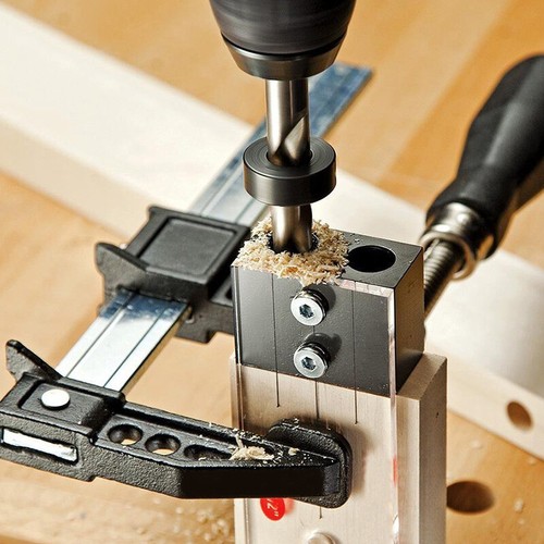 Kit maschere per foratura 1/4 tassello lavorazione legno guida per foratura legno strumento localizzatore fori - Foto 6 di 6