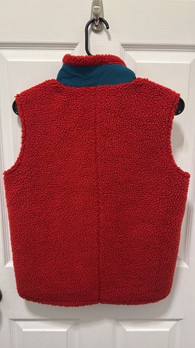 Patagonia Retro X Vest Deep Pile Red Fleece Full Zip Sz XL or Wmns S - Picture 3 of 4