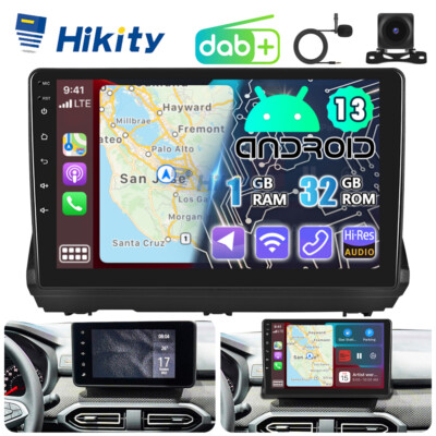 CarPlay DAB+ Android 15 Autoradio Für Dacia Sandero 3 GPS Navi WIFI RDS +Kamera
