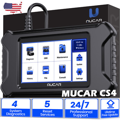 Used Mucar CS4 OBD2 Scanner Transmission ABS SRS TCM Car Diagnostic Scan Tool