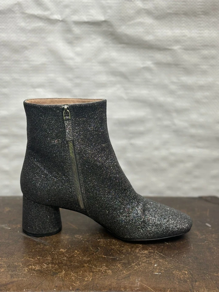 Marc Jacobs Botín Plata Brillante Cremallera Lateral Talla 39 Foto 4 de 4