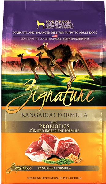 Zignature, Kangaroo Limited Ingredient Formula Grain-Free Dry Dog Food, 25-lb