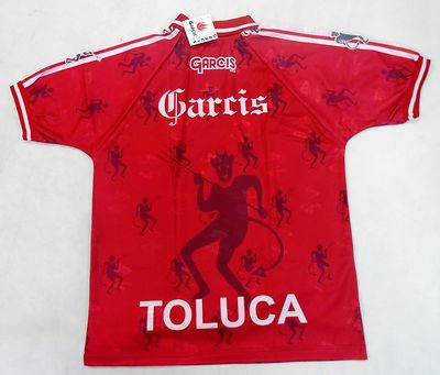 Futbol Mexico Jersey Garcis Model Toluca Color Red | eBay
