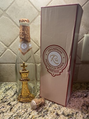 Le Chemin Du Roi ROSE Brut 14K Gold The King s Path EMPTY Champagne Bottle (b
