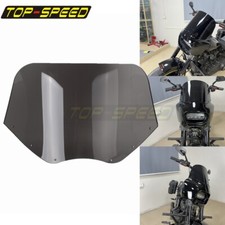 Pantalla deflector de viento parabrisas gris 11" para Harley Dyna Low Rider Street Bob