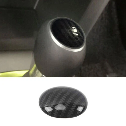 Cubierta de perilla de cambio de marchas para consola de fibra de carbono para Hyundai Kona 2018-2022 Foto 2 de 4