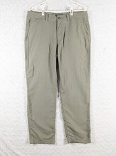 REI Hiking Pants Mens 36x32 Tan Nylon Performance Outdoors Camp Gorpcore Fishing