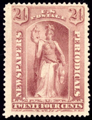 US PR83 24c Newspaper 1885 "Justice" Fine unused no gum - 第 1/2 張圖片