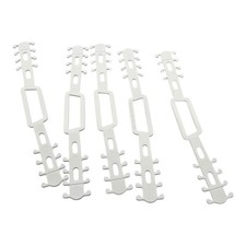 5pc Adjustable Ear Hook Strap Extender Flexible White Plastic Mask Holder