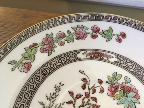 4 Antique 1908 Teacups Saucers Copeland Spode Green/Pink Prettiest Indian Tree! - Picture 21 of 24