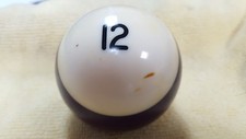 VINTAGE 80's #12 SINGLE BILLIARDS POOL GAME BALL