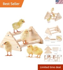 Natural Pine Chick Jungle Gym: Ideal Roosting Bar for Small to Large Birds