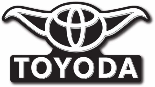 Toyota Toyoda Vinyl Decal Funny Car Truck Sticker Star Wars Yoda 