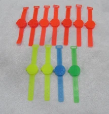 11 McDonald's -Ronald Happy Meal Vtg Hamburger Secret Stash Wrist Coin Holder