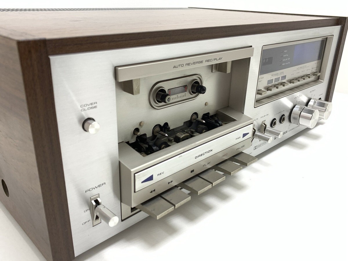 PIONEER CT-F750 Wood Box 2Head Car Reverse Tape Cassette