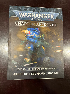 Warhammer 40k Chapter Approved Munitorum Field Manual 2021 MK I point Values