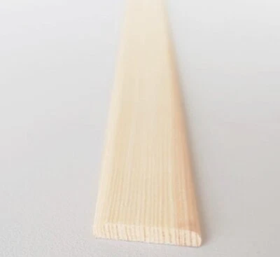 MW PROFILES Pine Flat Trim 1 metre Wood Moulding Beading – Panel Edge Strip Skirting Cover
