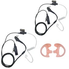Earmold+Headset Earpiece for HYTERA Radio PD505 PD415 PD465 PD402 RCA RDR2500