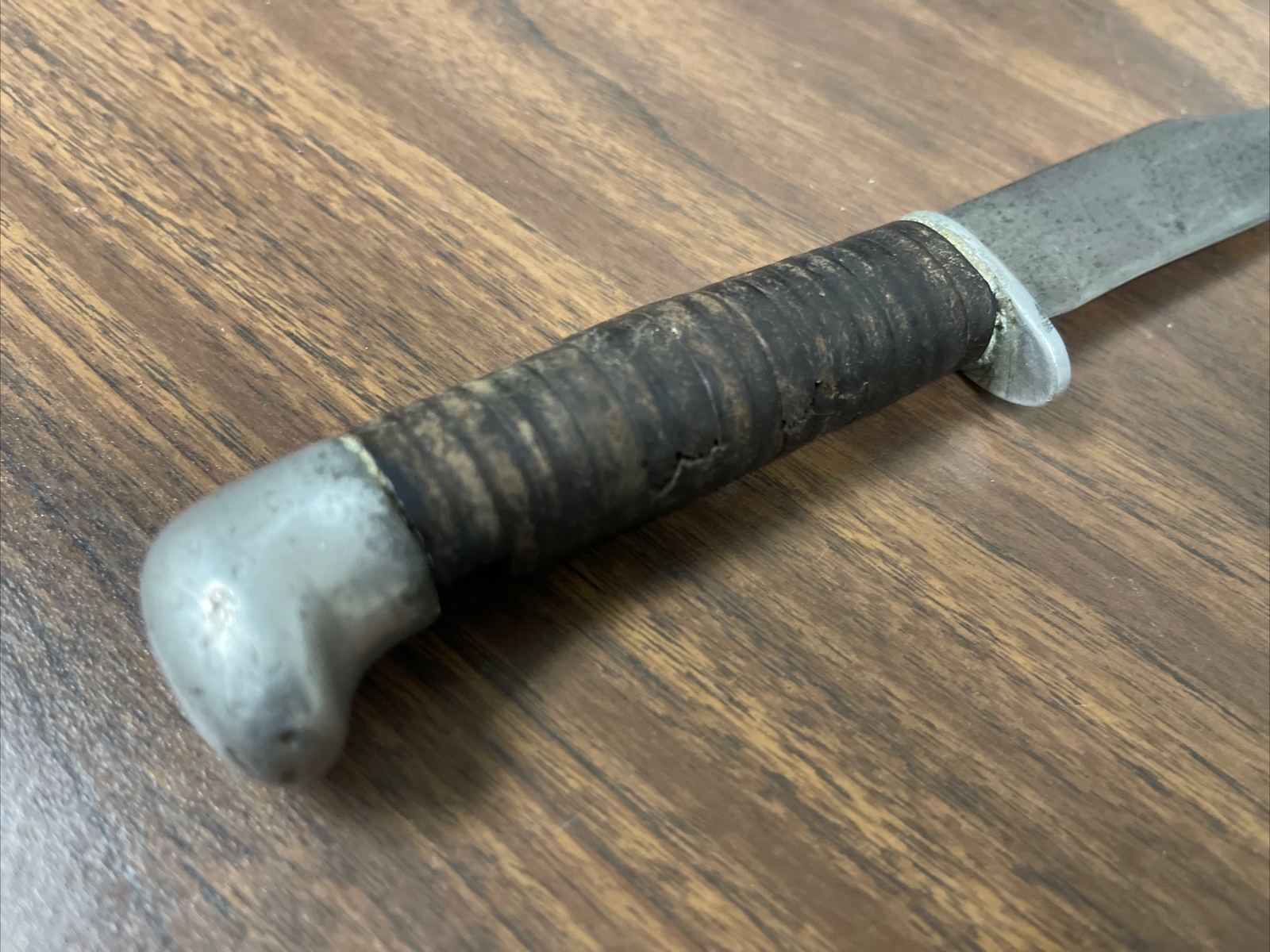 Vintage KaBar Kabar Stacked Leather Hunting Knife And Sheath eBay