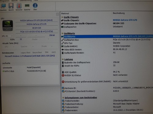 ASUS DirectCU GTX 670 OC 2GB GDDR5 PCI-E SCHEDA GRAFICA 2x DVI HDMI DP #GK10178 - Foto 2 di 2