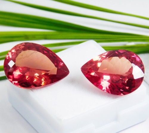 Zertifiziert 22.50 CT Natürlich Mandarin Orange Pfirsich Granat Birne Lose - Bild 11 von 24