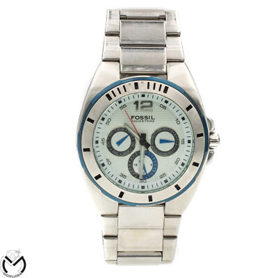 Fossil Blue BQ-9296 Stahl Herren Multifunktionsuhr Quarz 129vv23