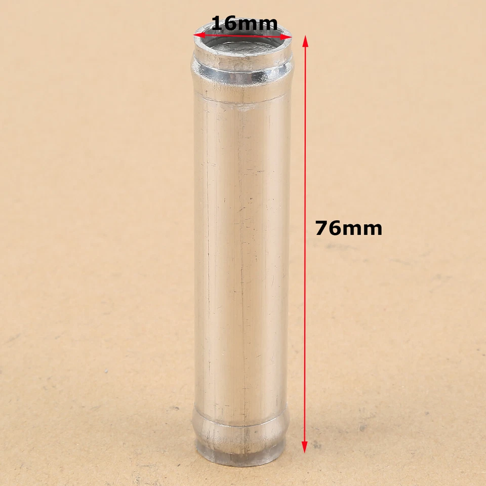 5/8" inch 16mm Aluminum Alloy Hose Joiner Adapter Pipe Connector Universal - Image 2 of 3